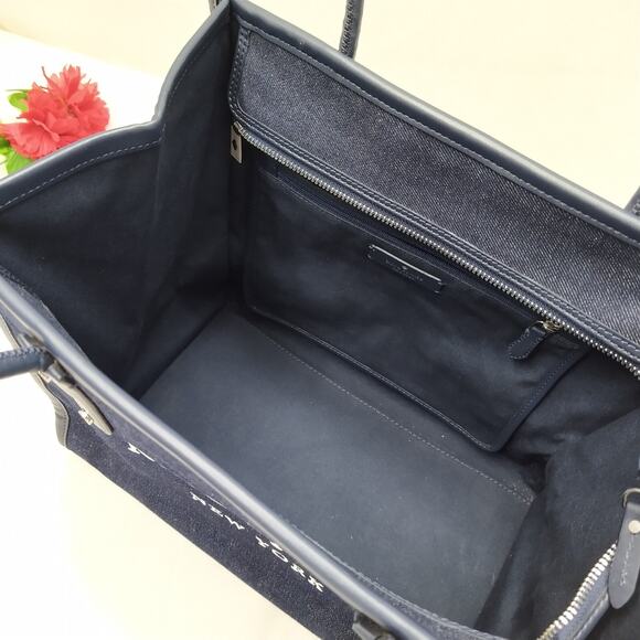 Kate Spade New York Blue Denim Double Handles Tote Bag - Picture 8 of 15